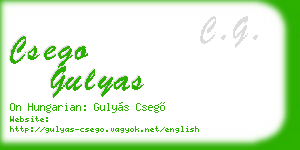 csego gulyas business card